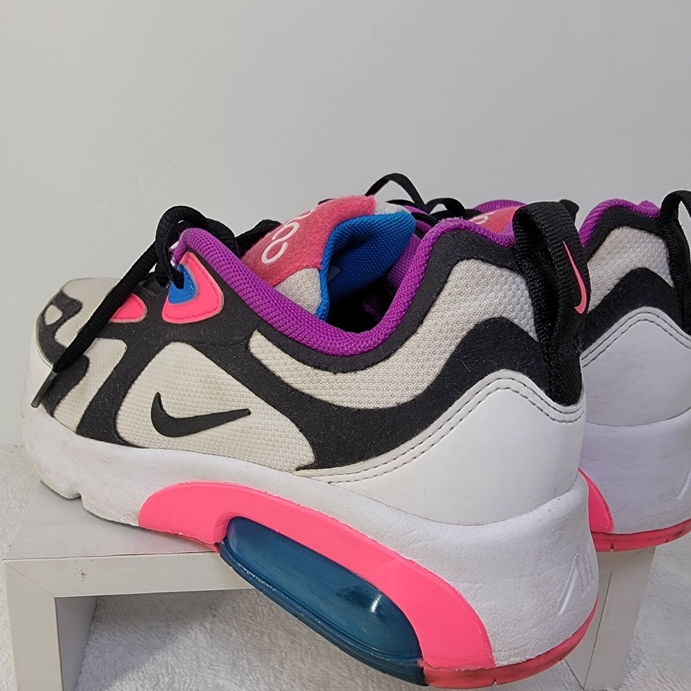 Nike Air Max 200 White Hyper Pink Black AT5630-100 - Youth SIZE 4Y - Picture 7 of 17